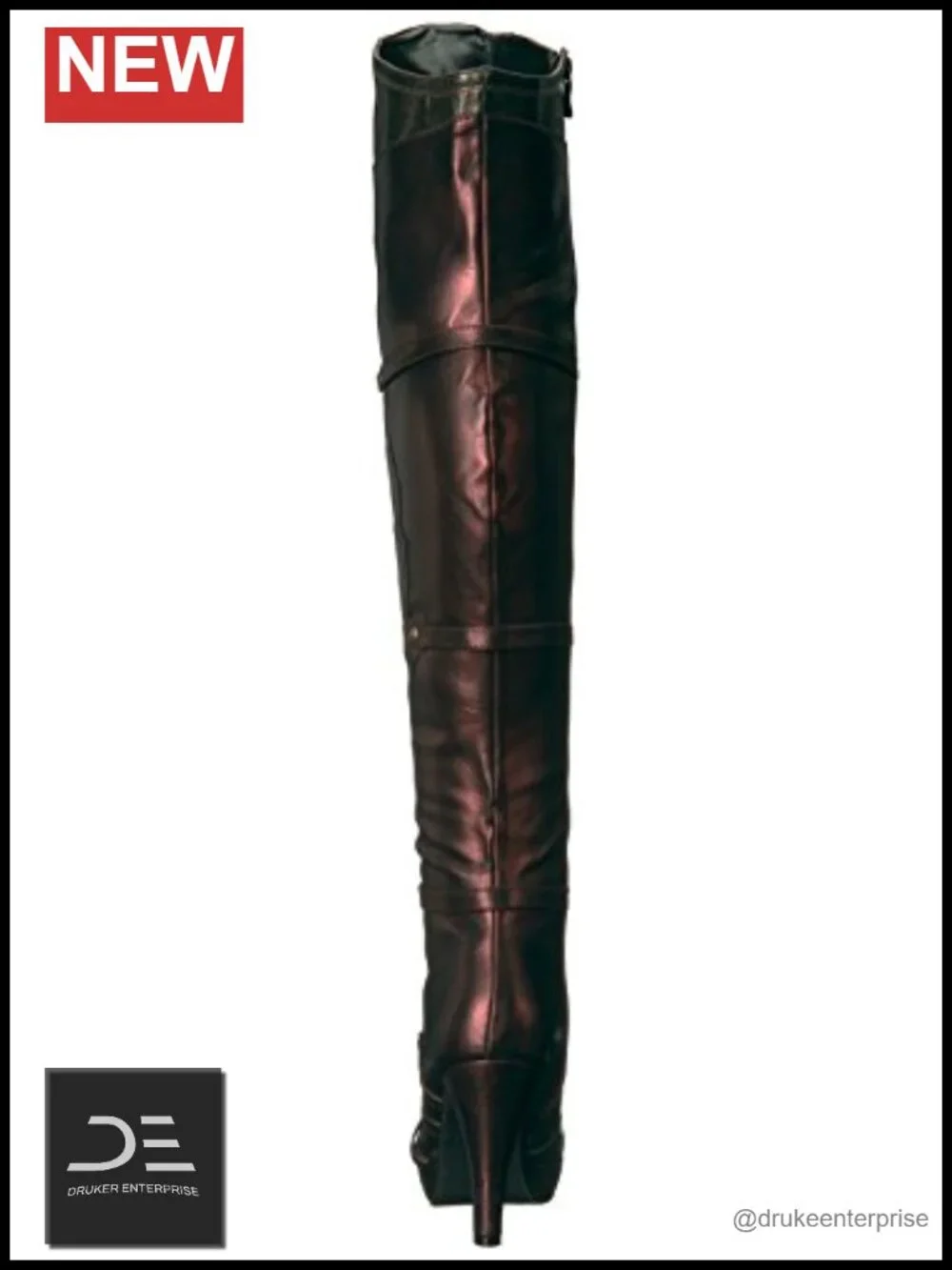 Over-the-Knee Stiletto Heel Bootie with Zip Closure